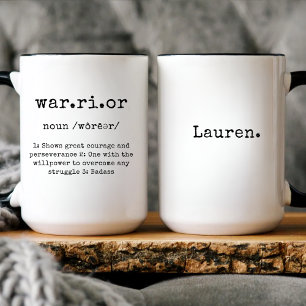 Custom Warrior Name Survivor Encouragement Gift Coffee Mug