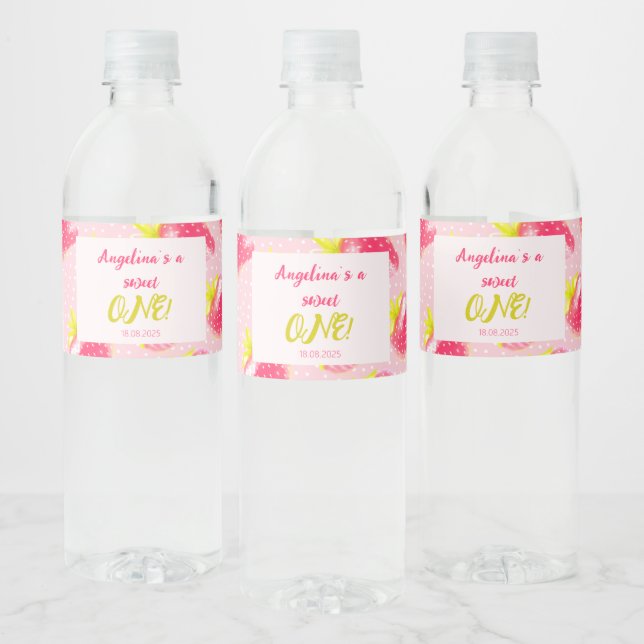 Custom Water Bottle Label (8" x 2.125") (Bottles)