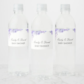 Custom Water Bottle Label, Wedding, Baby Shower Wa Water Bottle Label