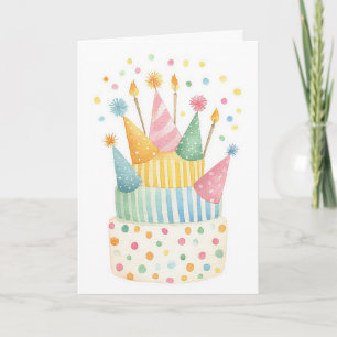 Custom Watercolor Birthday Card