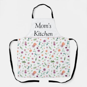 Custom Watercolor Floral Apron   Perfect Gift 