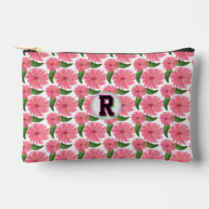 Custom Watercolor floral pattern Accessory Pouch
