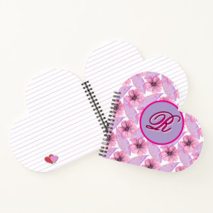 Custom Watercolor floral pattern Poster Notebook