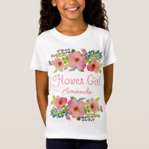 Custom watercolor floral T-Shirt