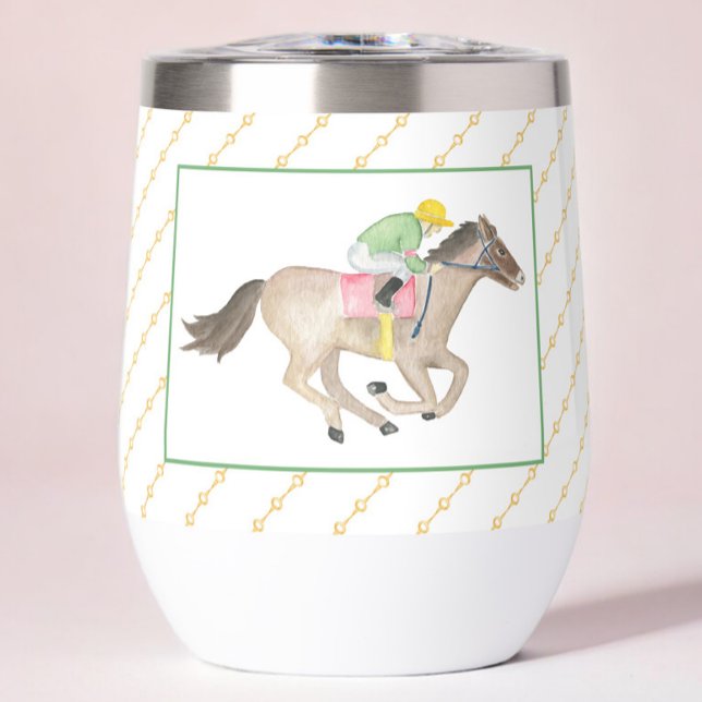 Custom Watercolor Horse Race Jockey Derby Gold  (Creator Uploaded)