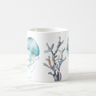 Custom Watercolor Jellyfish Mug