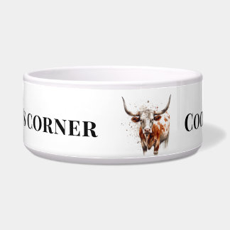 Custom Watercolor Longhorn Western Ranch Art