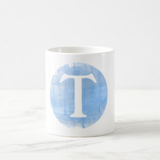 Custom Watercolor Monogram Initial Mug