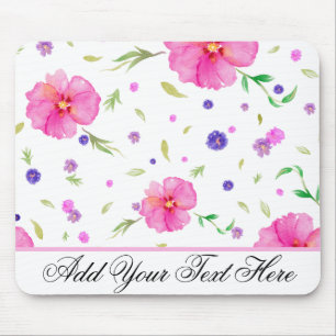 Custom Watercolor Mouse Pad – Nature Gift for Her