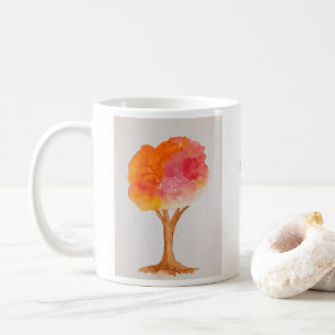 Custom Watercolor tree autumn harvest fall foliage Coffee Mug