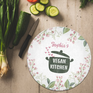Custom Watercolor Vegan Cutting Board