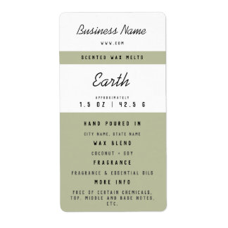 Custom Wax Melt Labels