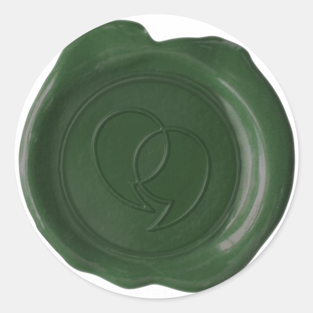 CUSTOM WAX SEAL - Lauren Logo - Flat Dk Green (Front)