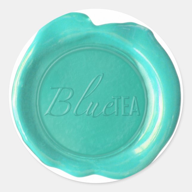 CUSTOM WAX SEAL - Szandra - Powder Blue Logo (Front)