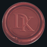 Custom Wax Seal Wine Red Monogram Wedding<br><div class="desc">Custom Wax Seal Wine Red Monogram Wedding  Stickers.</div>