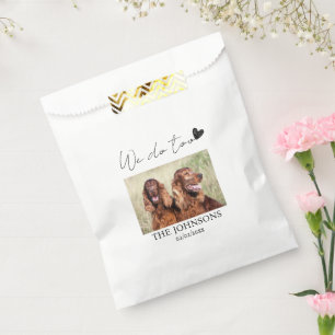 Custom we do too pet wedding  favour bags