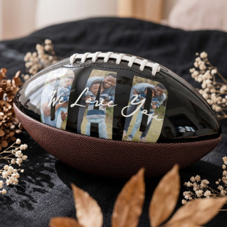 Custom We Love You Dad Photo Father’s Day Gift American Football