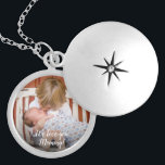 Custom We love you Mummy Personalised Photo Locket Necklace<br><div class="desc">Perfect for mummy,  customise this locket with her children's photo and a special message. Personalised this locket,  a beautiful gift and keepsake.</div>