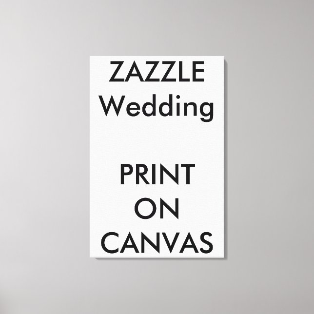 Custom Wedding 24"x36" Canvas Photo Print Wall Art (Front)