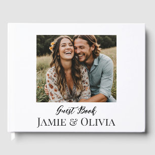 Custom Wedding - add photo and date Guest Book