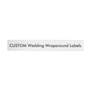 Custom Wedding Address Labels 1" x 7.25" 24 labels