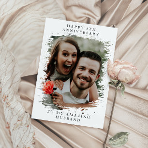 Custom Wedding Anniversary Collage Photo Card