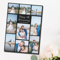 Custom Wedding Anniversary Newlywed Photo Collage