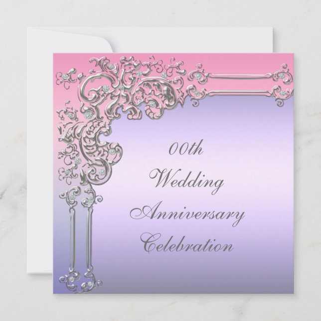 Custom Wedding Anniversary Party Invitation (Front)