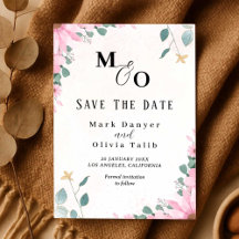 Custom Wedding Announcement – Save the Date Card