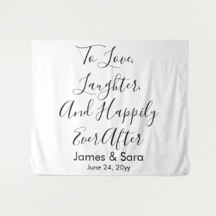 Custom Wedding Backdrop Chic Reception Photo Booth Tapestry