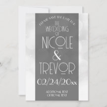 Custom Wedding Bokeh Save the Date