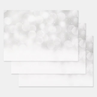 Custom Wedding Bokeh Wrapping Paper Sheet
