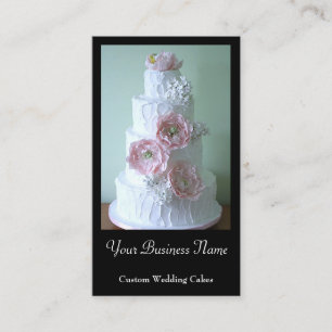Custom Wedding Cake Designer Business Card