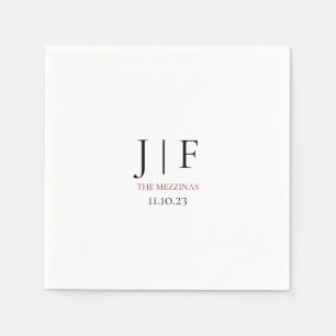 Custom Wedding Cocktail Paper Napkin