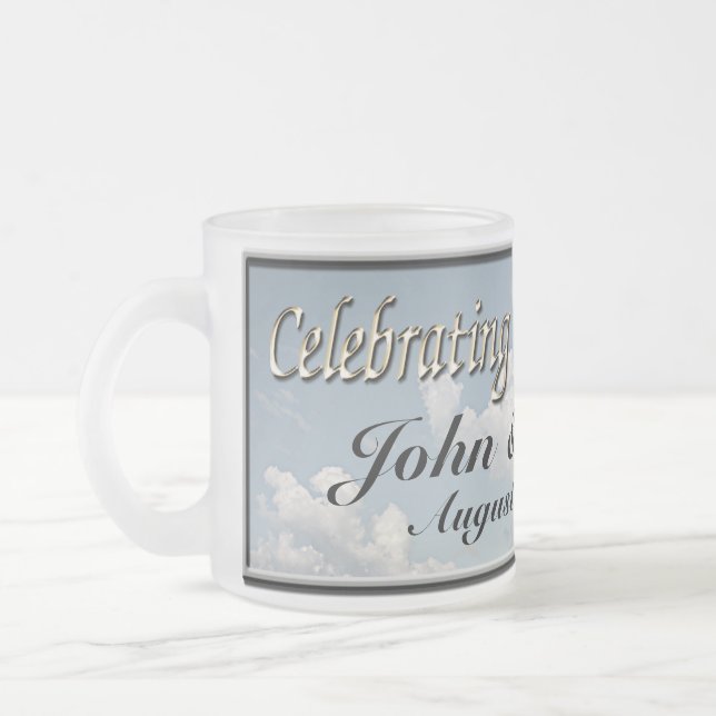 Custom Wedding Coffee Cup (Left)
