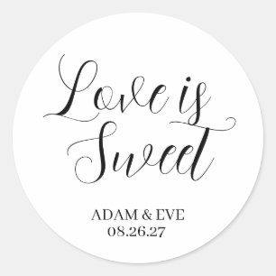 ✨ Custom Wedding Cookie Favour Stickers – Elegant