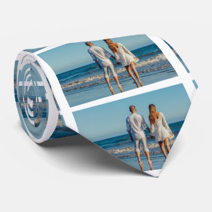 Custom Wedding Couples Photo Neck Tie
