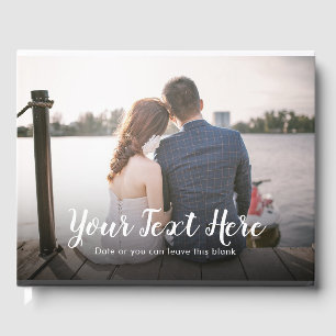 Custom Wedding Day Photo Guest Book