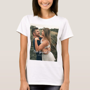 Custom Wedding Day Photo T-Shirt