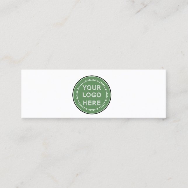 Custom Wedding, Elegant, Anniversary Gifts Mini Business Card (Front)