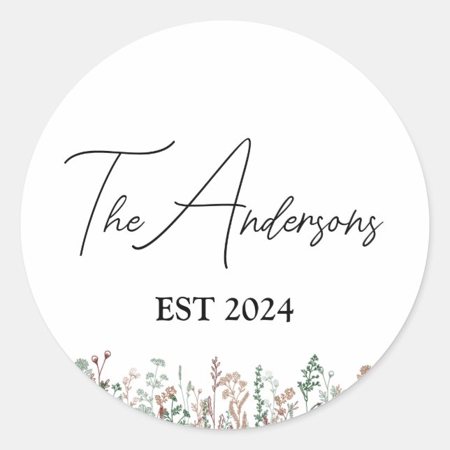 Custom Wedding Envelope Seals (Front)