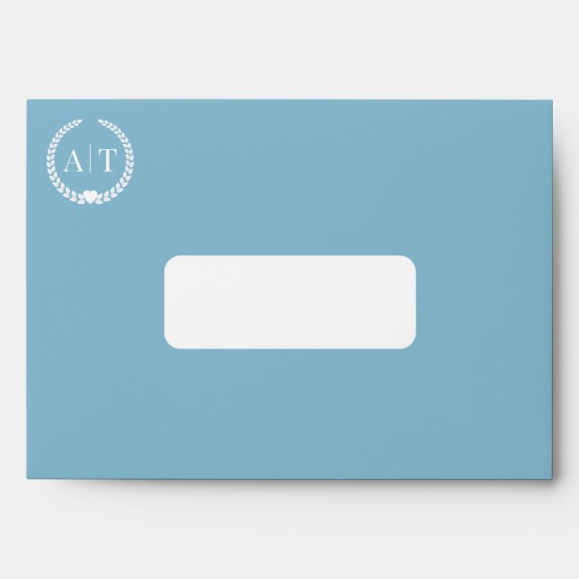 Custom Wedding Envelopes with Return Address (Front)