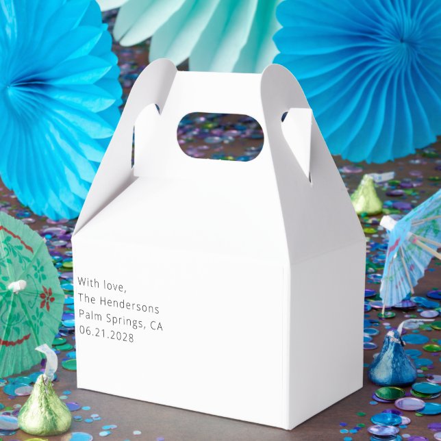 Custom Wedding Favour Box  (Party)