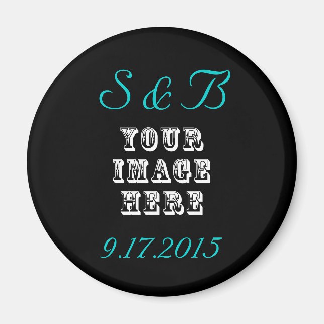 Custom Wedding Favour Magnet (Front)