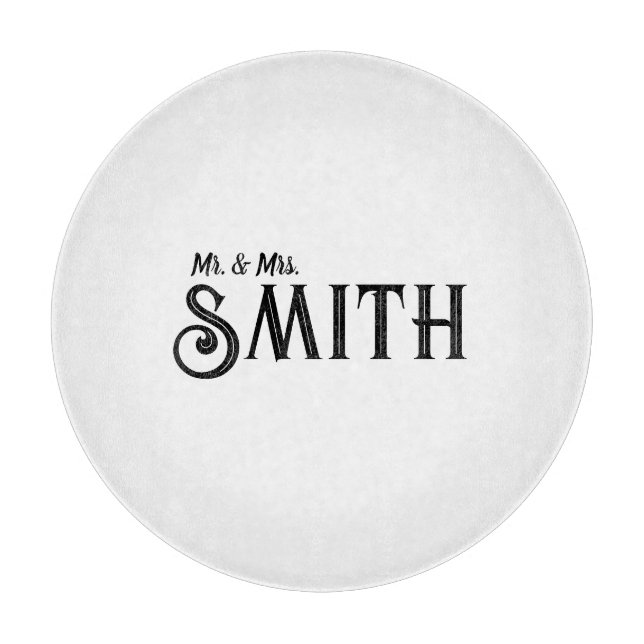 Custom Wedding Gift Beautiful Unique Cutting Board (Front)