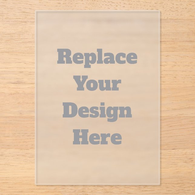  Custom Wedding Gift – Create Your Own Personalize Acrylic Invitations (Front)