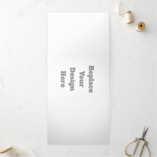  Custom Wedding Gift – Create Your Own Personalize Tri-Fold Invitation