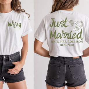 Custom Wedding Gift, Honeymoon Matching Shirts