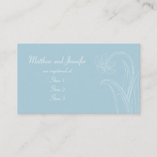 Custom Wedding Gift Registry Cards