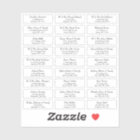 Custom Wedding Guest Black Border Address Label